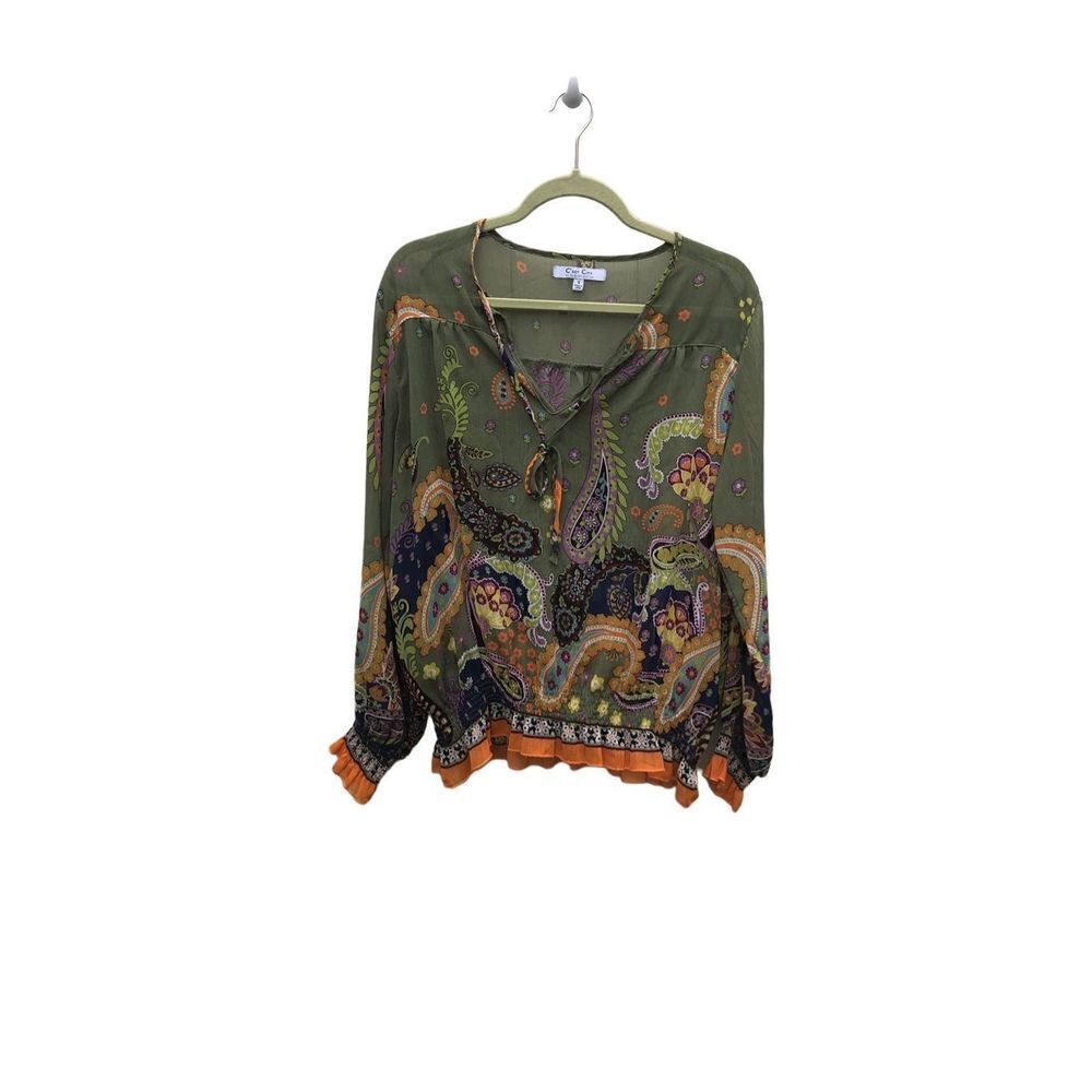 C’est City Size Small (S) Sheer Blouse